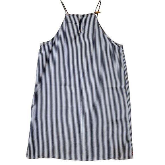 Polagram Striped Sundress Embroidered Applique Nautical Beach Resort Cruise SZ S - Picture 2 of 8